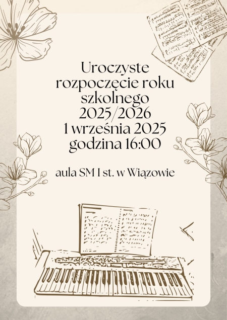 Rozpoczęcie roku szkolnego