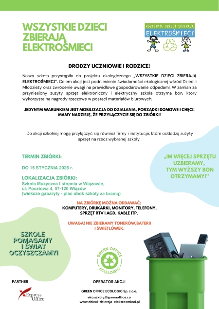 Akcja ''Wszystkie dzieci zbierają elektrośmieci''