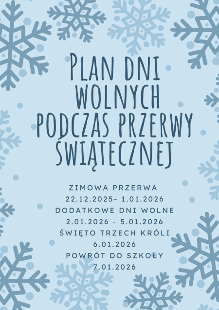 Dni wolne podczas przerwy świątecznej